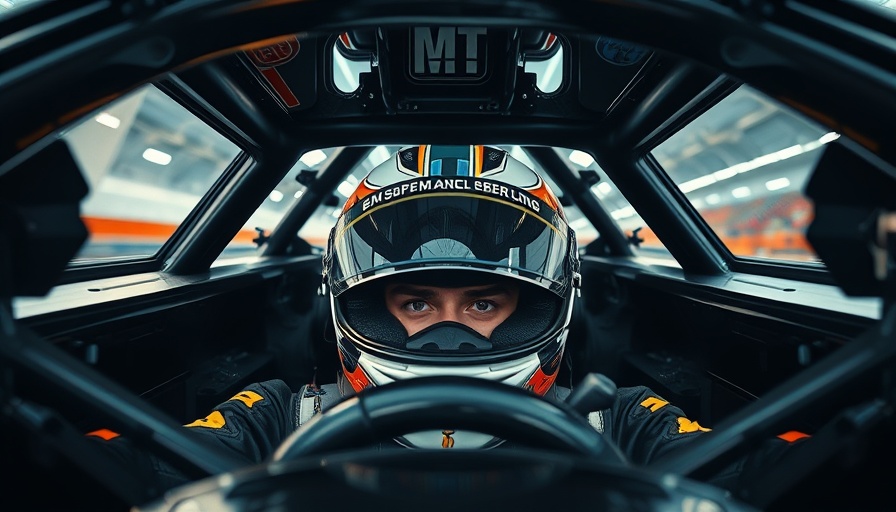 McMurtry Spéirling cockpit upside down view with driver helmet.