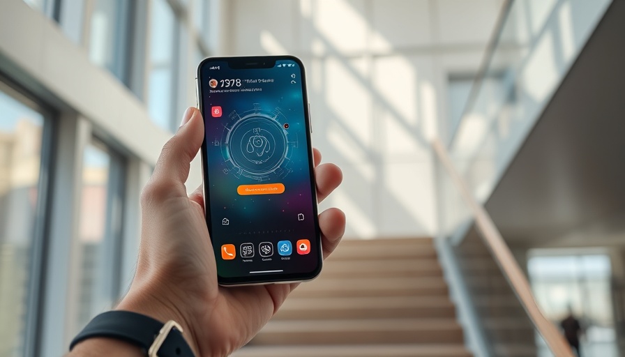 Smartphone showing AI applications on Android in hand