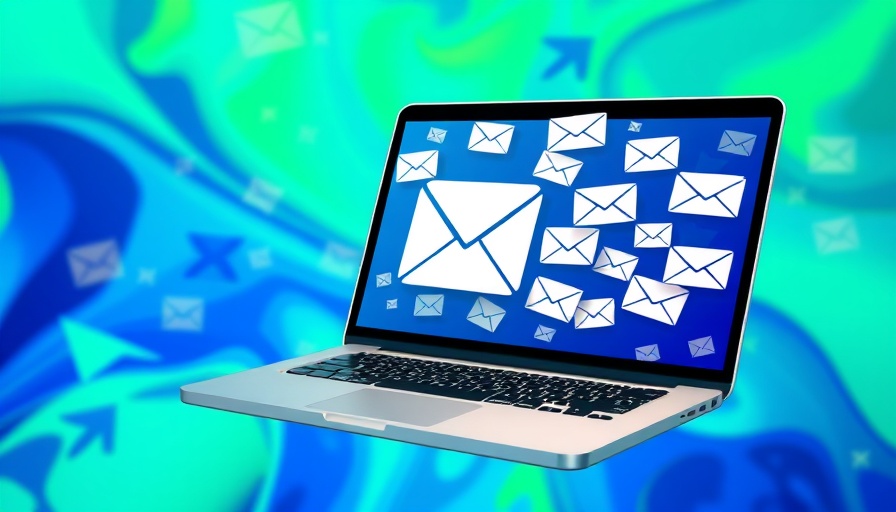 Notion Mail AI features showcased on laptop screen with vibrant design