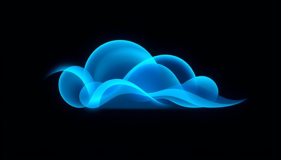 Elegant abstract cloud design with glowing blue hues representing AI-Powered Fraud Prevention.