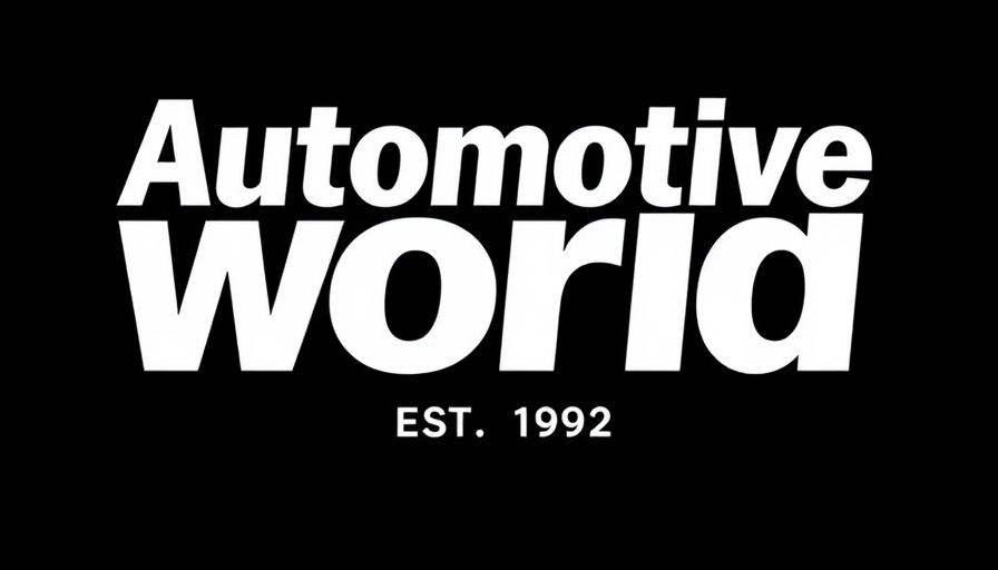 Bold logo for Automotive World, est. 1992.