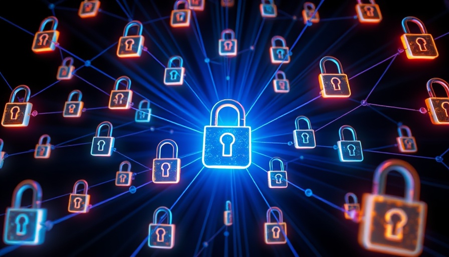 Digital network of padlocks illustrating auto lender fraud loss exposure.