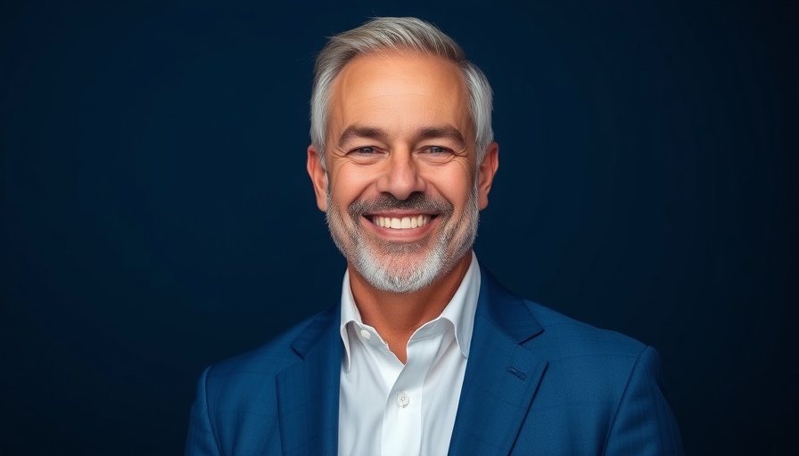 Professional man smiling confidently, ideal for cross-border payments solutions.