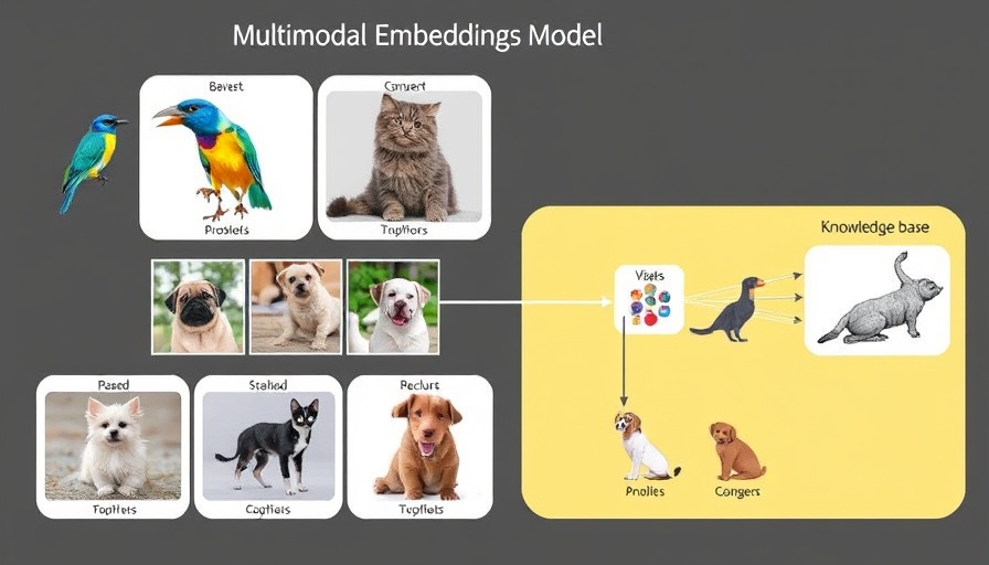 Multimodal embeddings model diagram for computer vision asset inventory application.