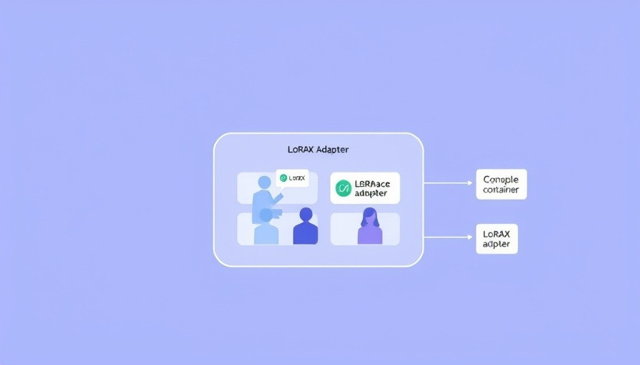 Host concurrent LLMs with LoRAX diagram showing user interactions.