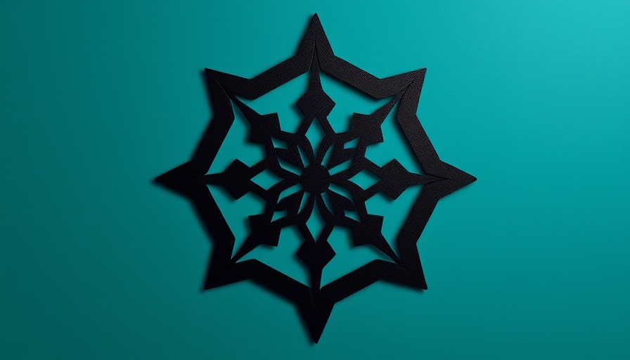 Abstract design featuring a central black symbol on teal background related to OpenAI o3 and o4-mini models.