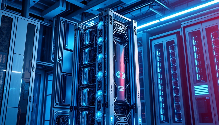 Futuristic quantum computer setup highlighting innovations.