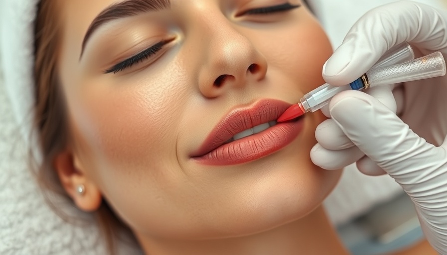 Woman receiving injection in spa-like medical setting.