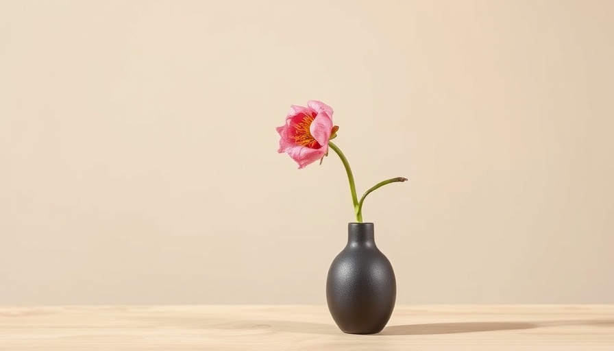 Win the morning reclaim the afternoon with a vase and flower.