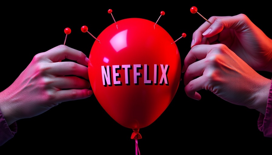 Netflix Pop the Balloon Gentrification surreal artwork.