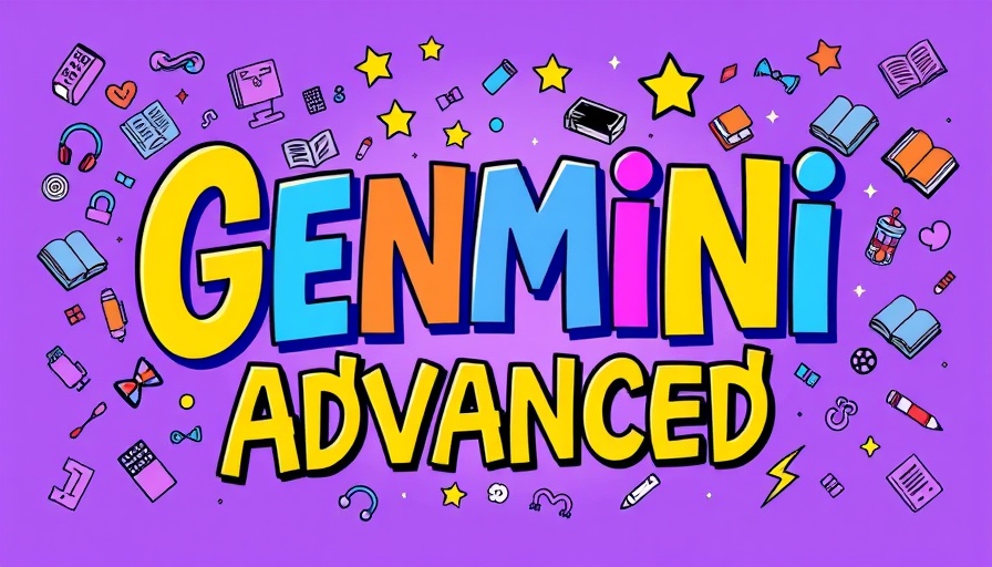 Gemini Advanced banner with book and star illustrations