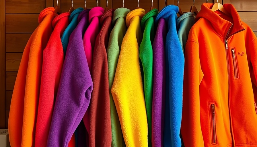 Colorful Alpha Direct and Grid Fleece jackets hanging in a cozy setting.
