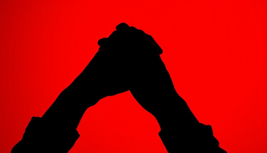 Minimalist silhouette person clasping hands, DOGE data strategies theme.