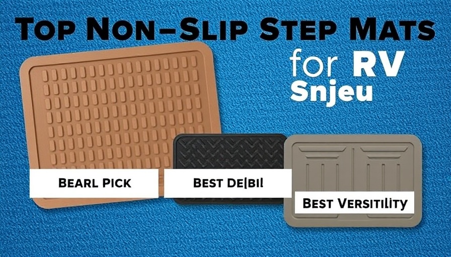 Top 3 non-slip step mats for RVs with best picks displayed.
