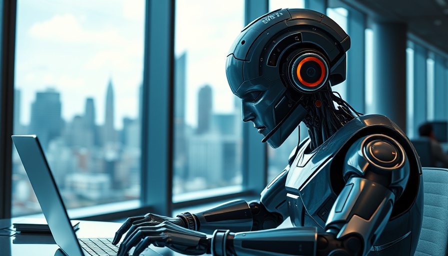AI customer service chatbot hallucinates policy concept in a modern office.