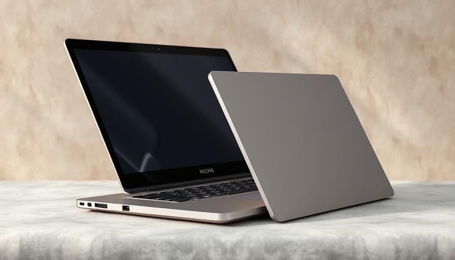 Laptop showcasing repairability and upgradeability features.