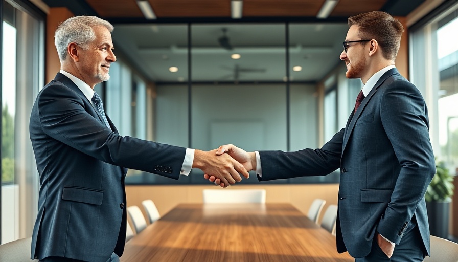 Business handshake symbolizing AI interpretability research funding agreement