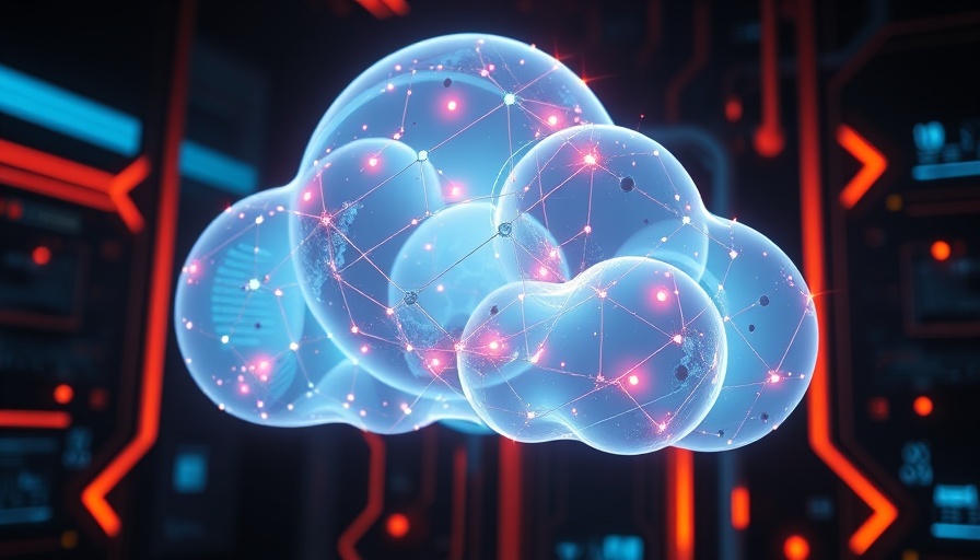 Futuristic cloud server with neon lights, AI Leadership Appointments