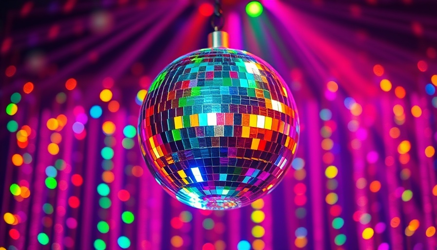 Colorful disco ball reflecting vibrant rainbow for LGBTQ+ campaigns