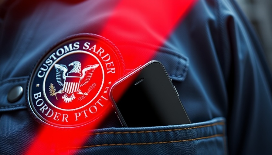 Protect Yourself From Phone Searches at the US Border: Customs badge and phone.