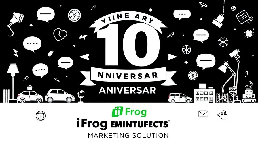 iFrog Marketing Solutions celebrates a decade with creative graphic.