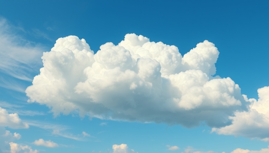 Surreal cloud installation representing Confidential AI Platform on Azure.