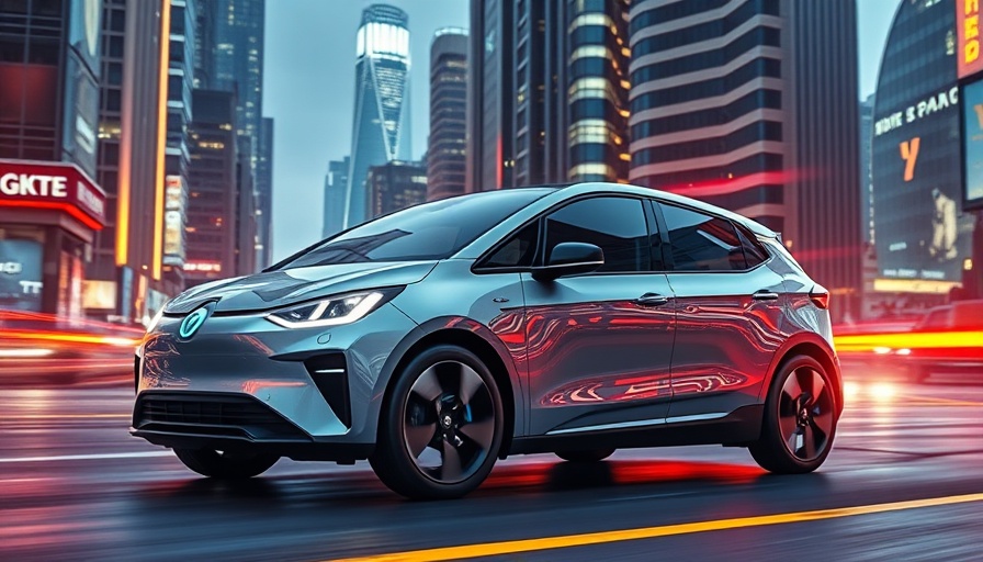 Electric Mobility Technology in a futuristic vehicle setting