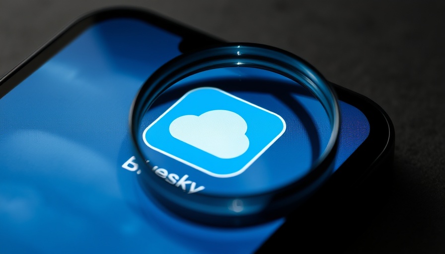 Bluesky app verification process on smartphone screen, magnified.