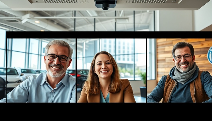 Transforming Car Sales virtual meeting with smiling participants.