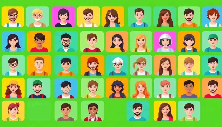 Social network interface displaying user profile icons.