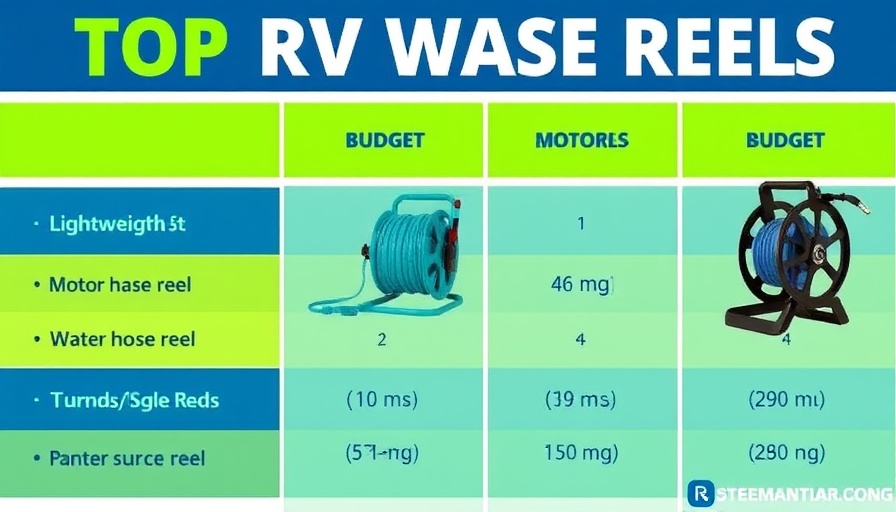 Comparison of best RV water hose reels with top picks for 2025.