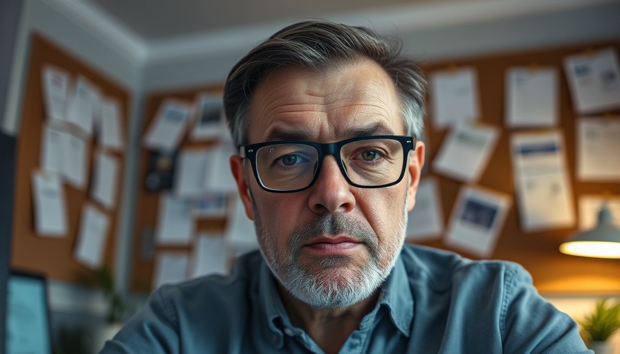 Man on video call in digital business setting