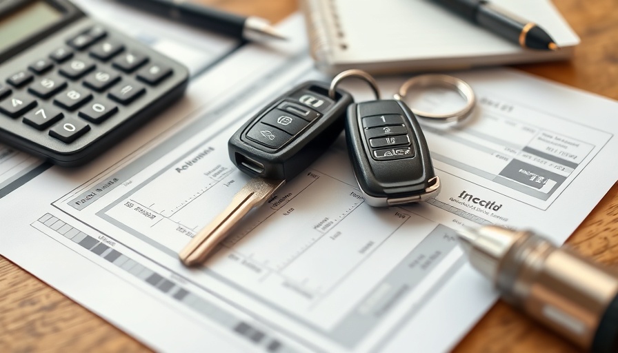 Car keys on documents suggest middle-income Americans auto demand.