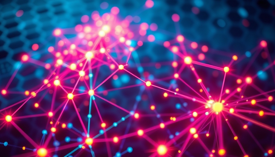 Digital network nodes illustrating open source technology in AI.