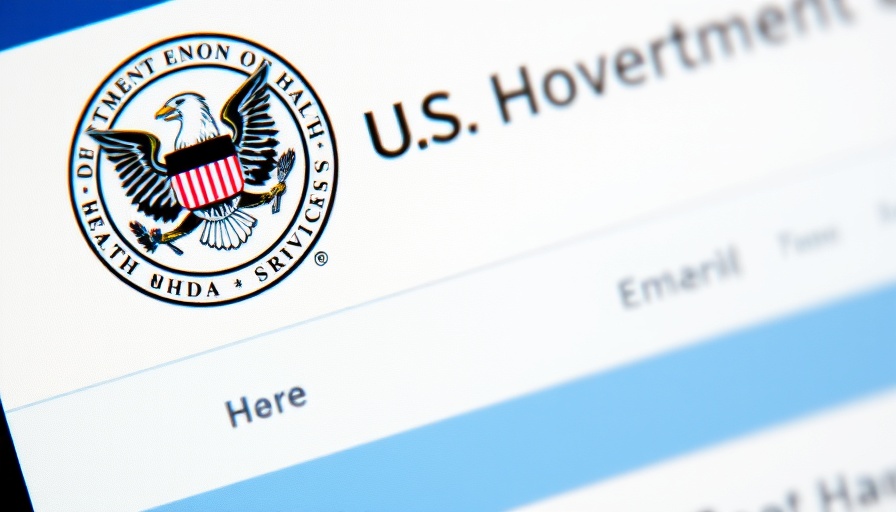 DOGE access to HHS data webpage close-up with logo and navigation.