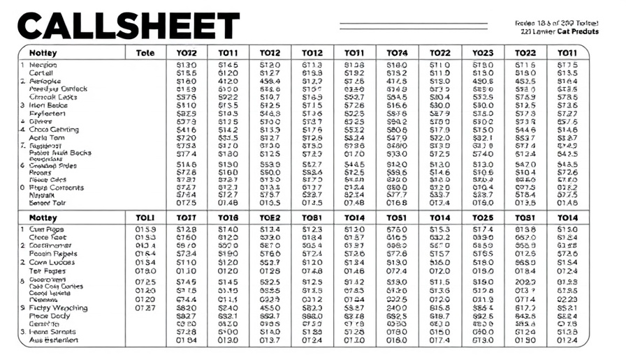 CALLSHEET®