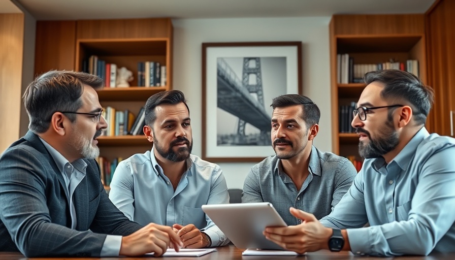 Virtual meeting with men discussing AI Automated Site Designer.