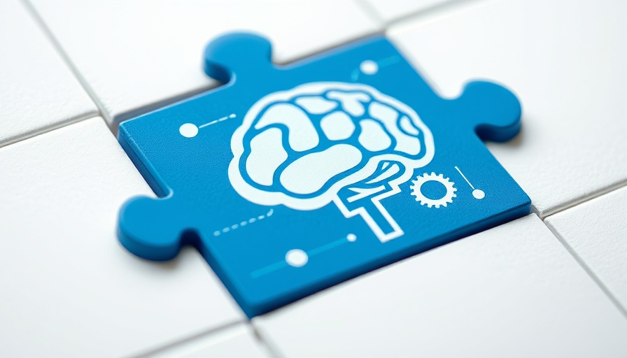 AI-powered network security solutions concept with puzzle piece.
