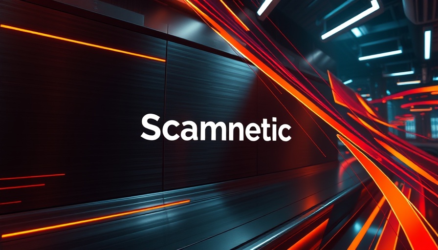 AI-driven scam protection solutions logo on a sleek interface.