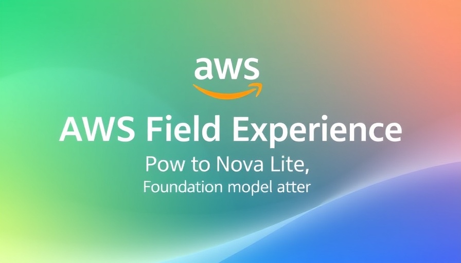 AWS Nova Lite foundation model blog post on gradient background.
