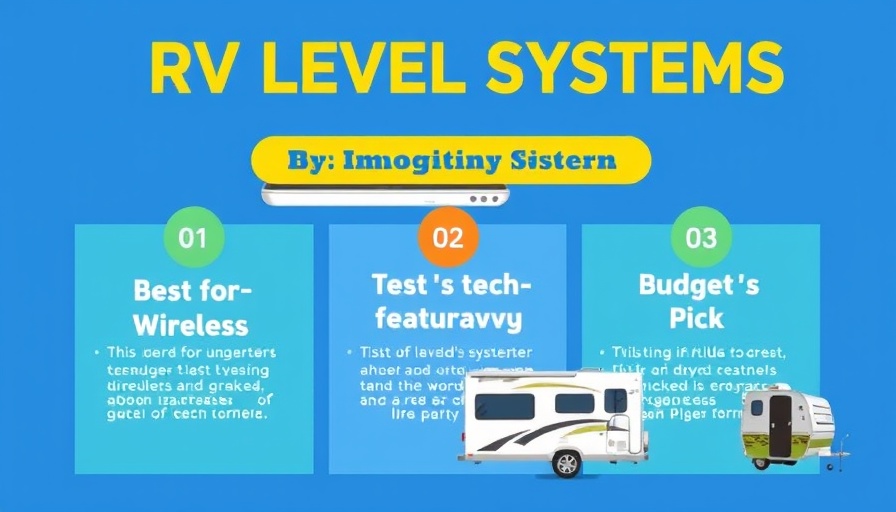 Graphic of best RV leveling systems for 2025 with top picks.