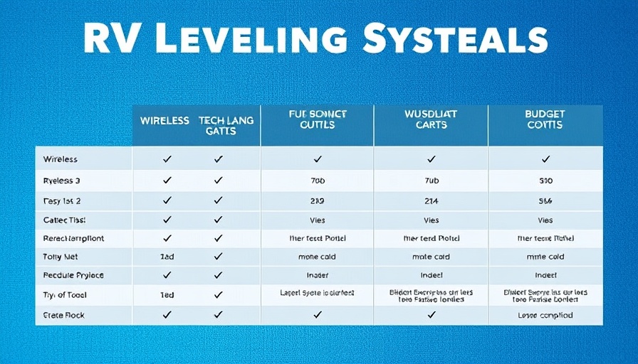 Best RV Leveling Systems comparison chart for 2025, showcasing top picks.