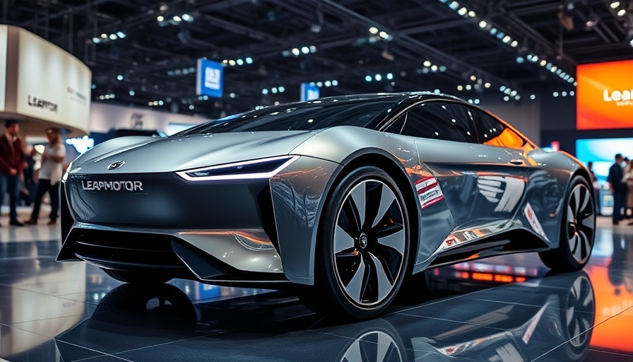 Leapmotor electric car showcased at Shanghai Auto Show