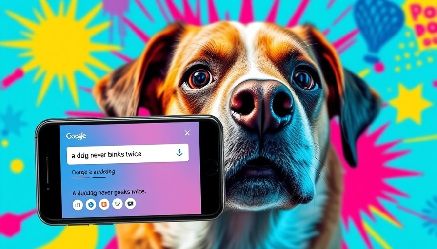 Google AI Overviews fake sayings in colorful digital collage with dog.