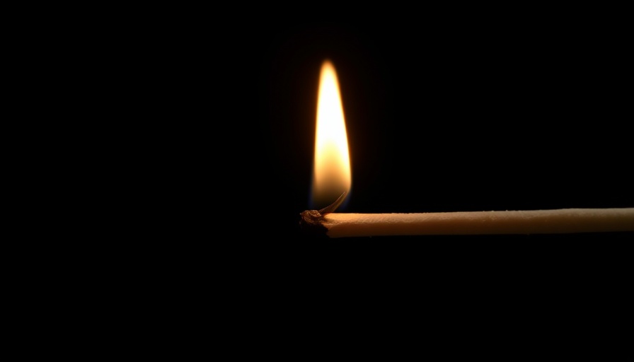 Emotional fatigue in leadership symbolized by a burning matchstick.