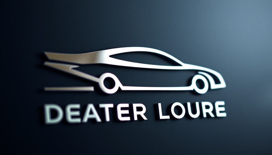 Modern dealership logo symbolizing value used-car sales increase.