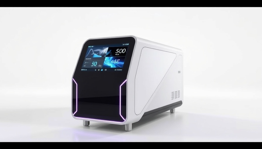 Sleek modern Vbeam Pro dual-wavelength laser machine on a plain background.