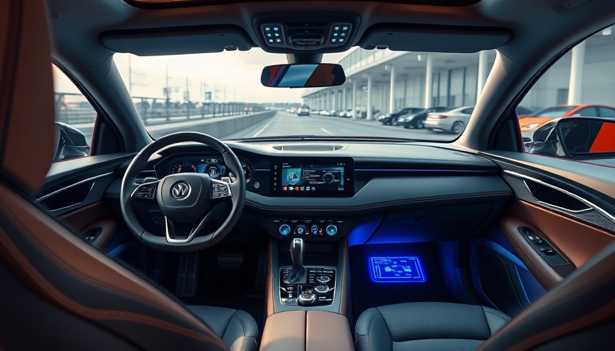 Innovative car gifts & gadgets for mom in a stylish car interior.