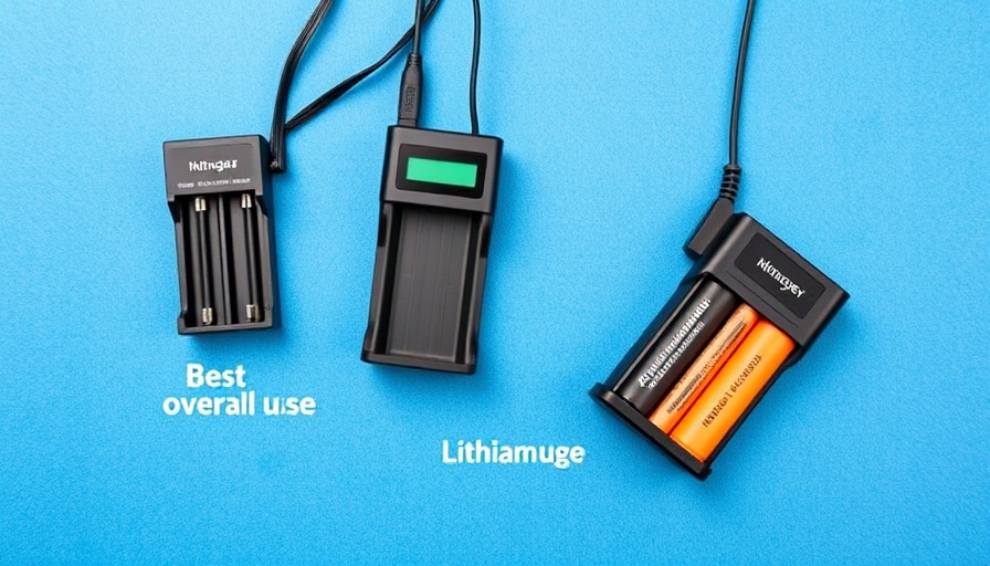 Best Battery Chargers for RVs: top options displayed on a blue background.