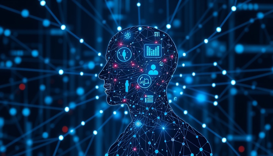 Futuristic digital human with technology icons illustrating SaaS Security Model Context Protocol.